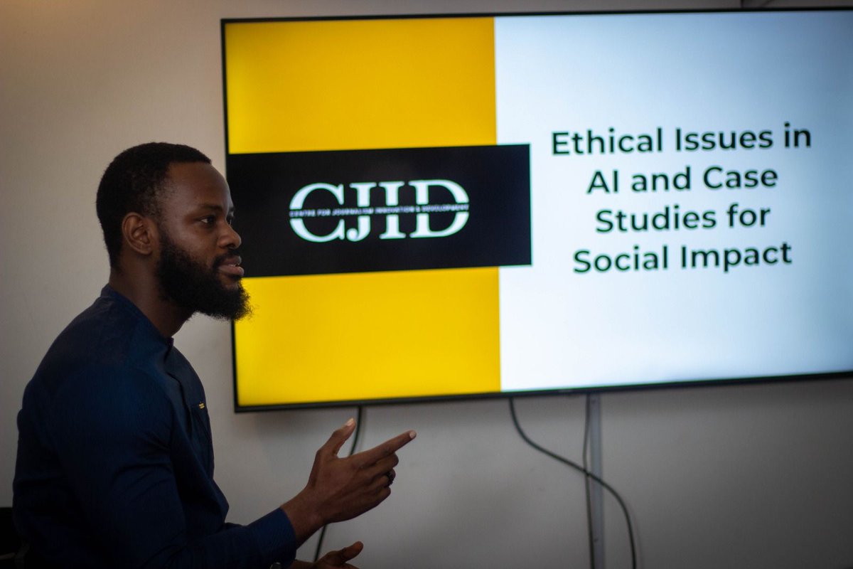 HumAngleFdn's tweet image. For #HTCIF2025, our fellows were warmly welcomed by @CJIDAfrica, who took their time to share their expertise on the ethical issues of AI in our world today.