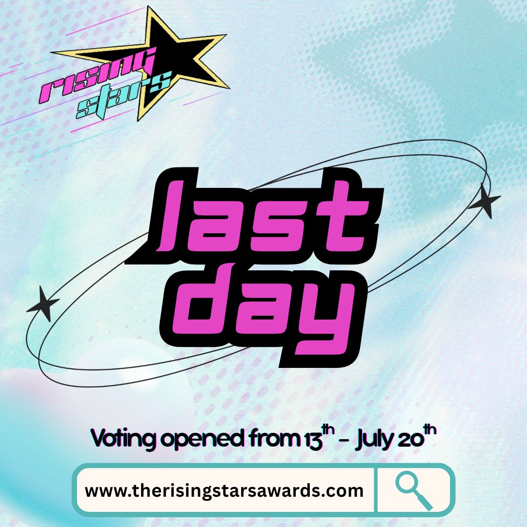 RSAwardShow's tweet image. ⚠️ Today is the FINAL DAY to vote in Round One of the Rising Stars Awards ✨
If you haven't already head to our Pinned Message and vote for your favorite small streamers as we narrow down our nominees to the TOP 5️⃣
‼️ Voting will officially close in 12 hours at 11 PM eastern