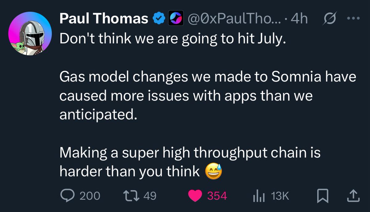 KearneyCrypto's tweet image. good things take time… especially launching the gigachain
at uprising, we’re going to be launching different activations for mainnet
a delay gives us some more time to launch more fun products on somnia :)
