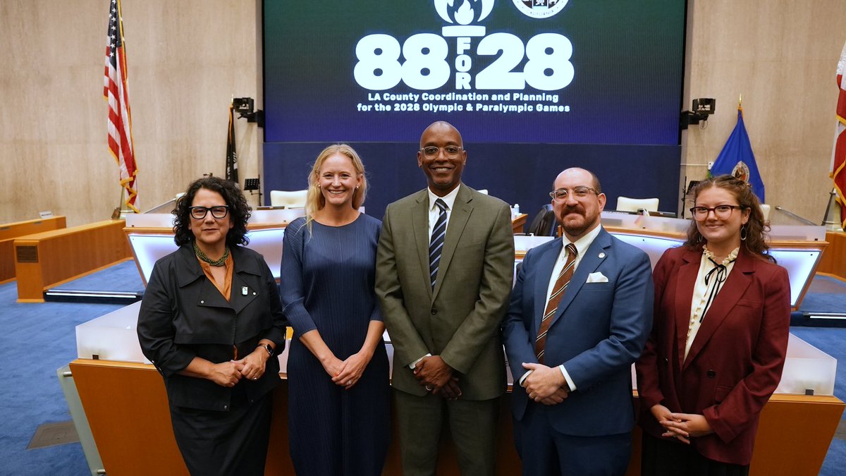 EconOppLA's tweet image. As LA County prepares to welcome the world for the 2028 Olympic and Paralympic Games, DEO joined all 88 cities for a quarterly planning meeting focused on regional collaboration and inclusive community engagement.