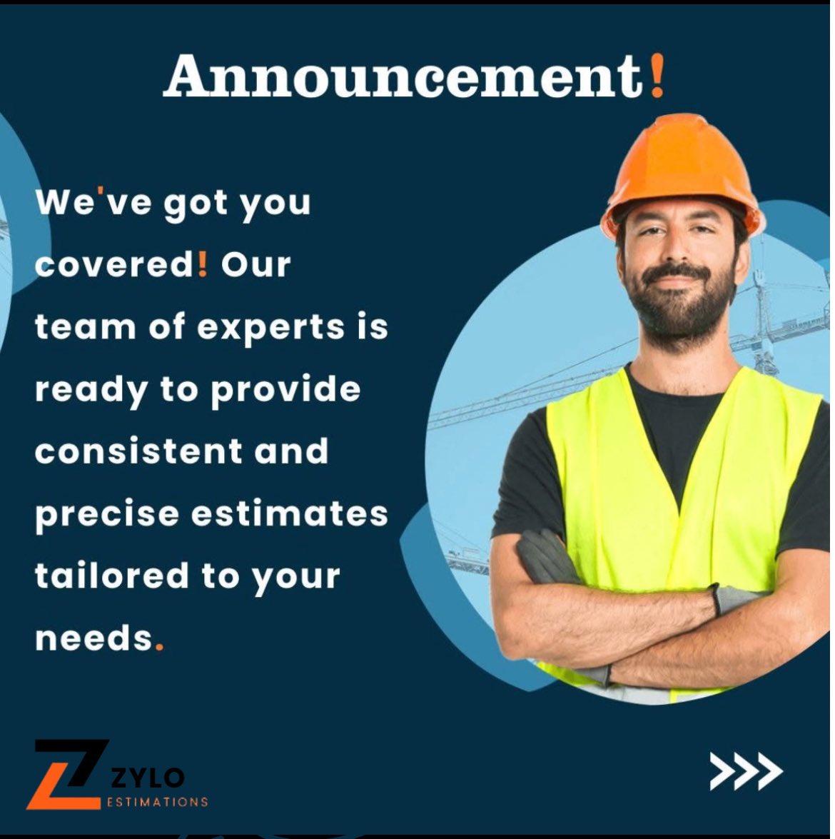 zyloestimation's tweet image. Need Accurate Estimates That Help You Win More Bids?
We specialize in fast and reliable construction takeoffs for contractors.
💼 Hire an estimator who understands your trade.
📩 DM us or comment below to get started today!
#ConstructionEstimator #TakeoffServices