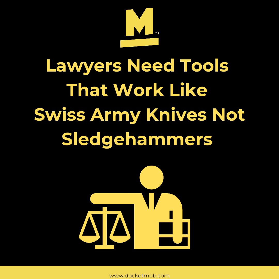 That’s what Docket Mob delivers — one smart platform for all your legal tasks.

🔗 Simplify. Organize. Win.
#DocketMob