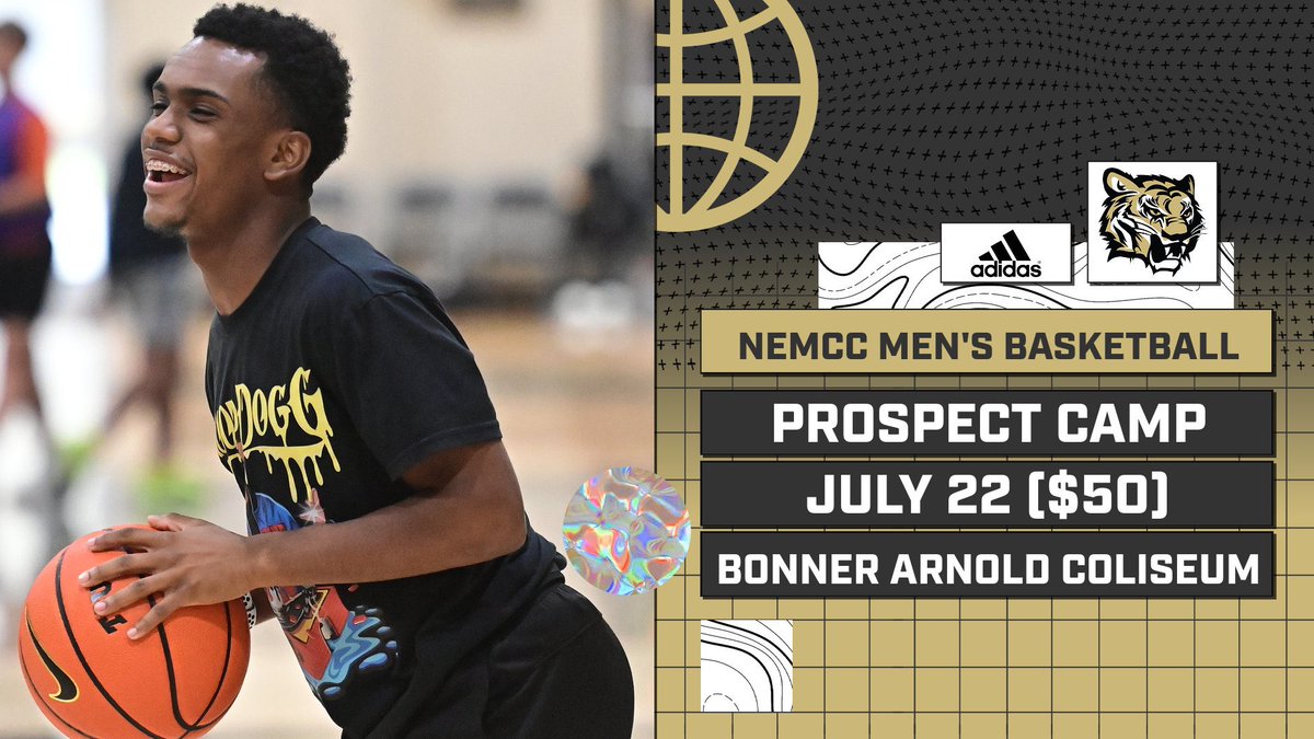 NEMCCTigers's tweet image. ATH | Our final camp of summer 2025 is coming up this week 😭

@NEMCCBasketball welcomes high school players to come receive evaluation from its award-winning staff on Tuesday (July 22)!

📰 bit.ly/NESummerCamps25
📆 bit.ly/NECampsCentral
🐯 #TigerTown