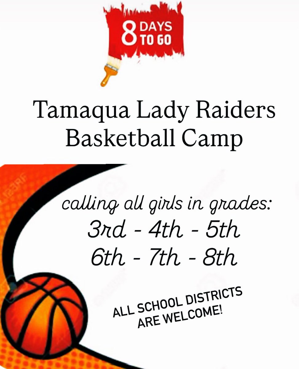 Still time to sign up and join us!🏀
Email: tamaqualadyraiders3@gmail.com