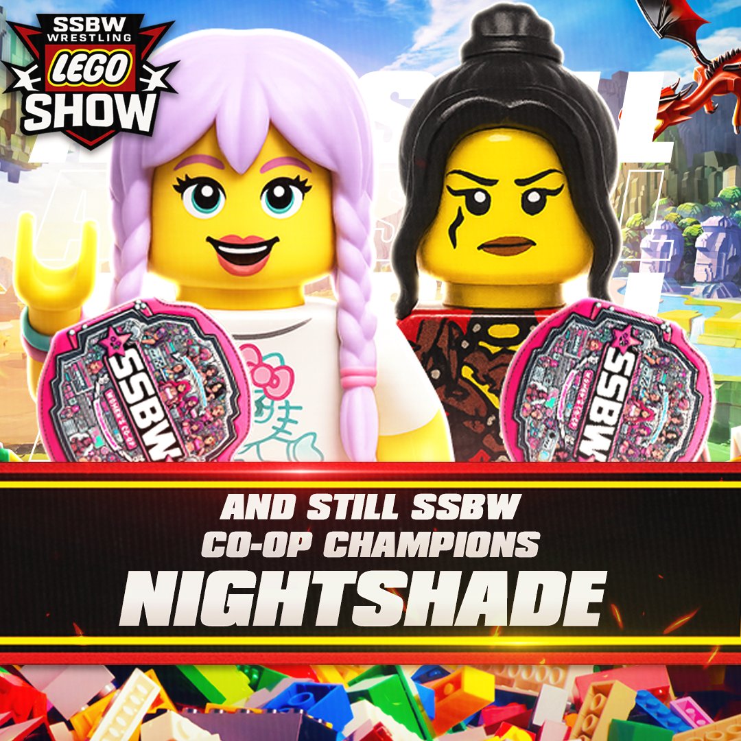 Super Smash Bros Wrestling (@ssbw_wrestling) on Twitter photo Congratulations to Nightshade <a href="/MaggieMorgan2K/">Maggie Morgan</a>/<a href="/Harper_Frost2K/">Harper Frost</a> for retaining their SSBW CO-OP Championships by defeating Spotlight's Rockstar's <a href="/MckayAshley123/">πΈ ππππππ πβπππ π</a>/<a href="/TheFamilyDSC/">The Cole Family</a> at The Lego Show! #SSBW #EFED #WWE2K25 #CAWUNNITY #THELEGOSHOW #LEGO Congratulations to Nightshade <a href="/MaggieMorgan2K/">Maggie Morgan</a>/<a href="/Harper_Frost2K/">Harper Frost</a> for retaining their SSBW CO-OP Championships by defeating Spotlight's Rockstar's <a href="/MckayAshley123/">πΈ ππππππ πβπππ π</a>/<a href="/TheFamilyDSC/">The Cole Family</a> at The Lego Show! #SSBW #EFED #WWE2K25 #CAWUNNITY #THELEGOSHOW #LEGO