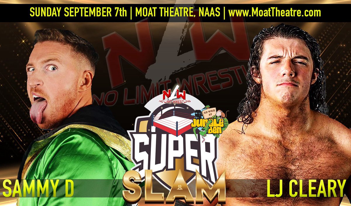 Sammy D vs LJ  Clearly 🔥
Sunday September 7th
Moat Theatre Naas 
Tickets 🎟️ MoatTheatre.com 💪🏻