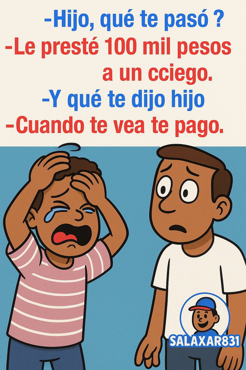 EdwardS29256705's tweet image. Chisteeee 😂🤣 #ChisteDelDía #HumorReal #RíeteUnPoco #FrasesConHumor #HumorLatino #XEnEspañol #RisasConEstilo #Salaxar831 #FraseDelDía #ContenidoCómico #HumorSarcástico #ChisteCallejero #Xviral