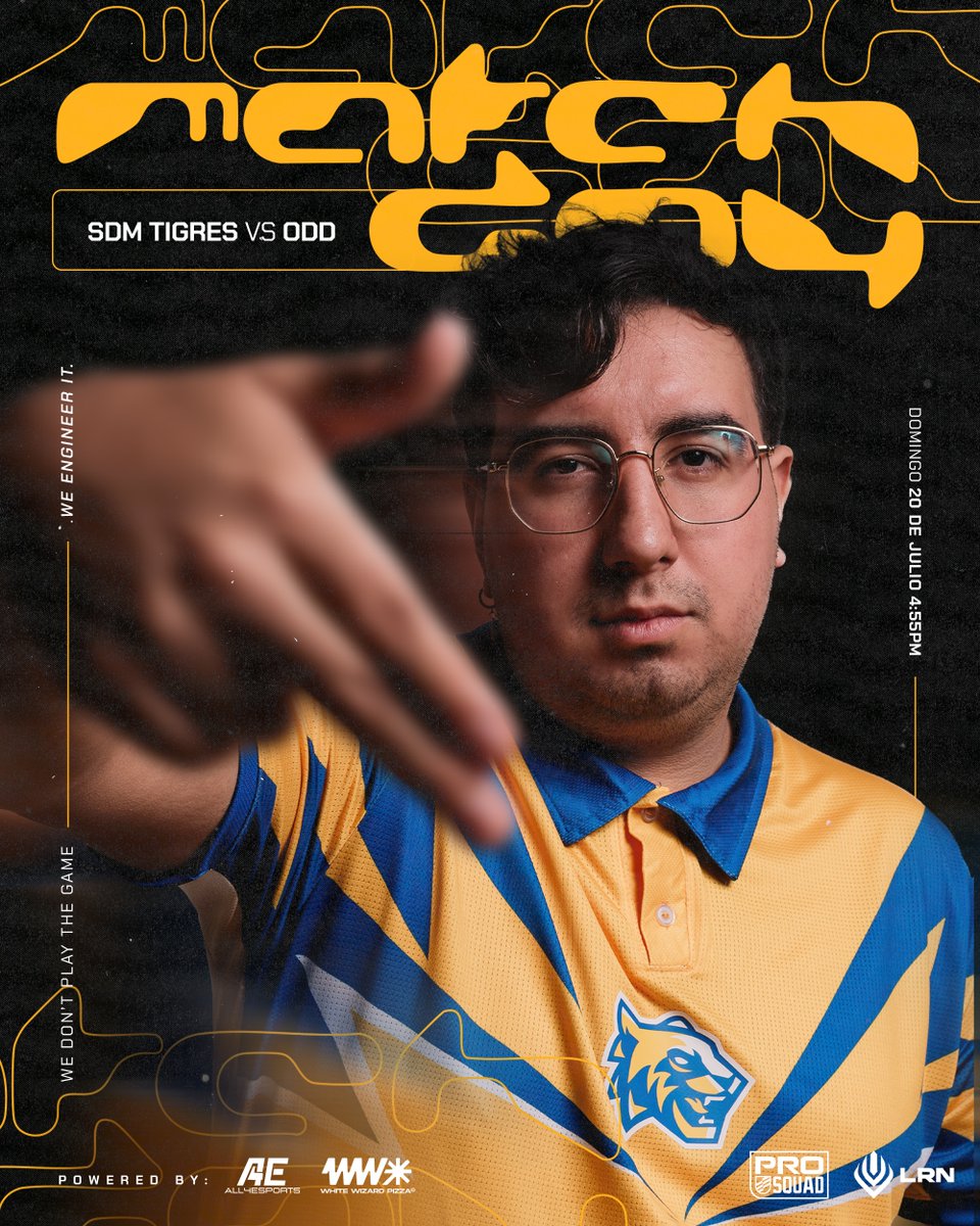 SDM Tigres | Esports (@sdmtigres) on Twitter photo 🎯MATCH DAY
No improvisamos.
No adivinamos.
Calculamos.
Hoy enfrentamos a ODD con una sola misión:
demostrar que la estrategia bien ejecutada siempre vence al caos.
🔸4:55 PM CDMX
🔸Domingo 20 de julio
🔸SDM TIGRES vs ODD
Con el respaldo de <a href="/all4_esports/">All4Esports</a>:
We don’t play de 🎯MATCH DAY
No improvisamos.
No adivinamos.
Calculamos.
Hoy enfrentamos a ODD con una sola misión:
demostrar que la estrategia bien ejecutada siempre vence al caos.
🔸4:55 PM CDMX
🔸Domingo 20 de julio
🔸SDM TIGRES vs ODD
Con el respaldo de <a href="/all4_esports/">All4Esports</a>:
We don’t play de