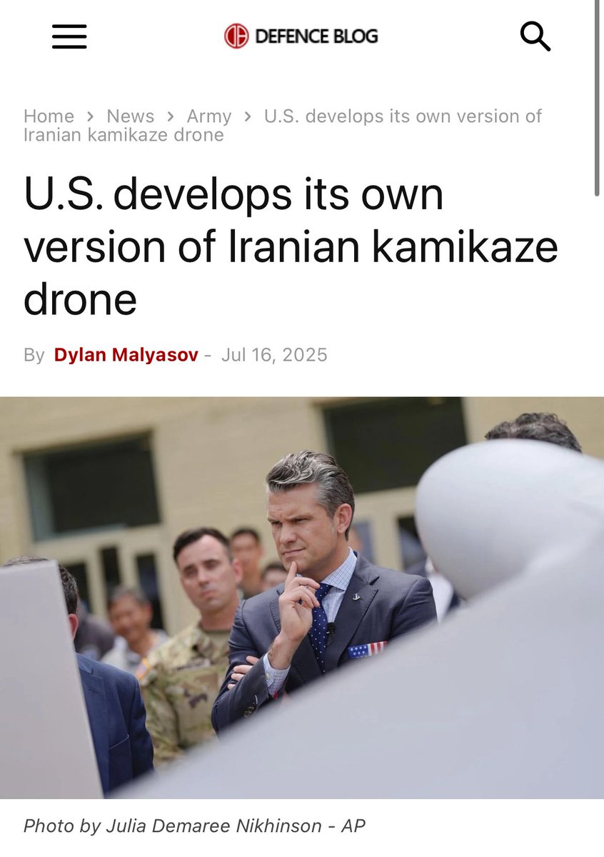 philippilk's tweet image. Looks like the US are adopting Iranian drone designs. 2025 is a weird year, that’s all I’ll say. 🇺🇸🇮🇷