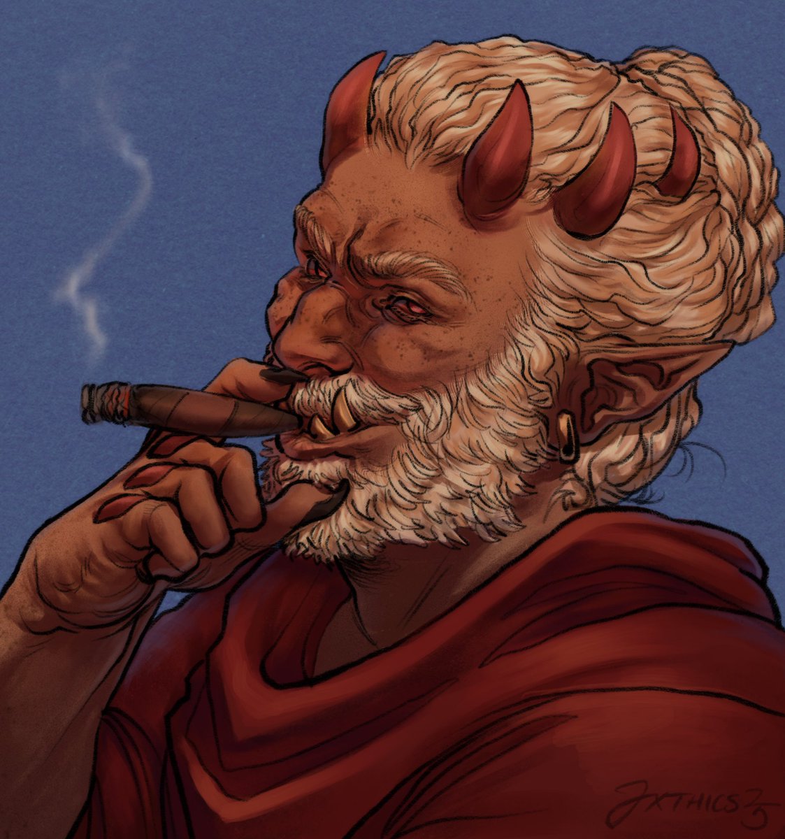 jxthics's tweet image. beau miller the monstrous 馃敟
comm for @toastycc22 - ty again!
#dndart