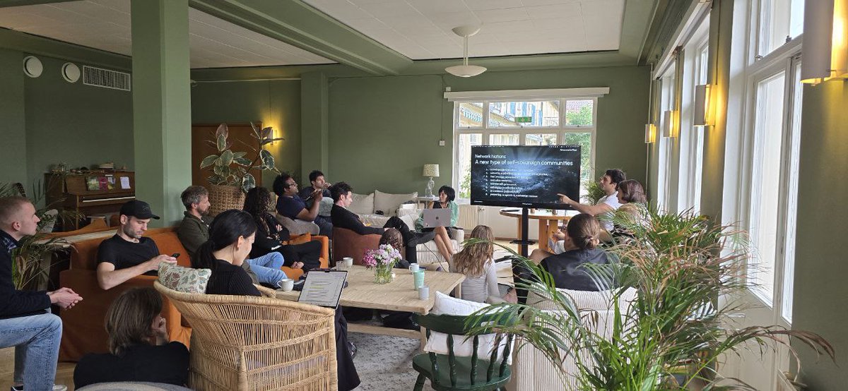 BlockchainGov's tweet image. Last week, BlockchainGov hosted a week of co-creation at Emerge Lakefront. What emerged? A blueprint for political agency in an era defined by algorithmic control and institutional collapse.
🌐 networknations.network
