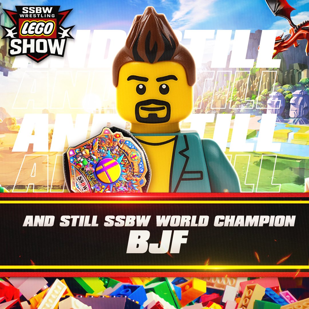 Congratulations to BJF <a href="/BJF_SSBW/">Brian Jacob Friedman</a> for retaining his SSBW World Championship by defeating Ryder Loa <a href="/AHCAWHQ/">AH CAW HQ</a> at The Lego Show! #SSBW #EFED #WWE2K25 #CAWUNNITY #THELEGOSHOW #LEGO