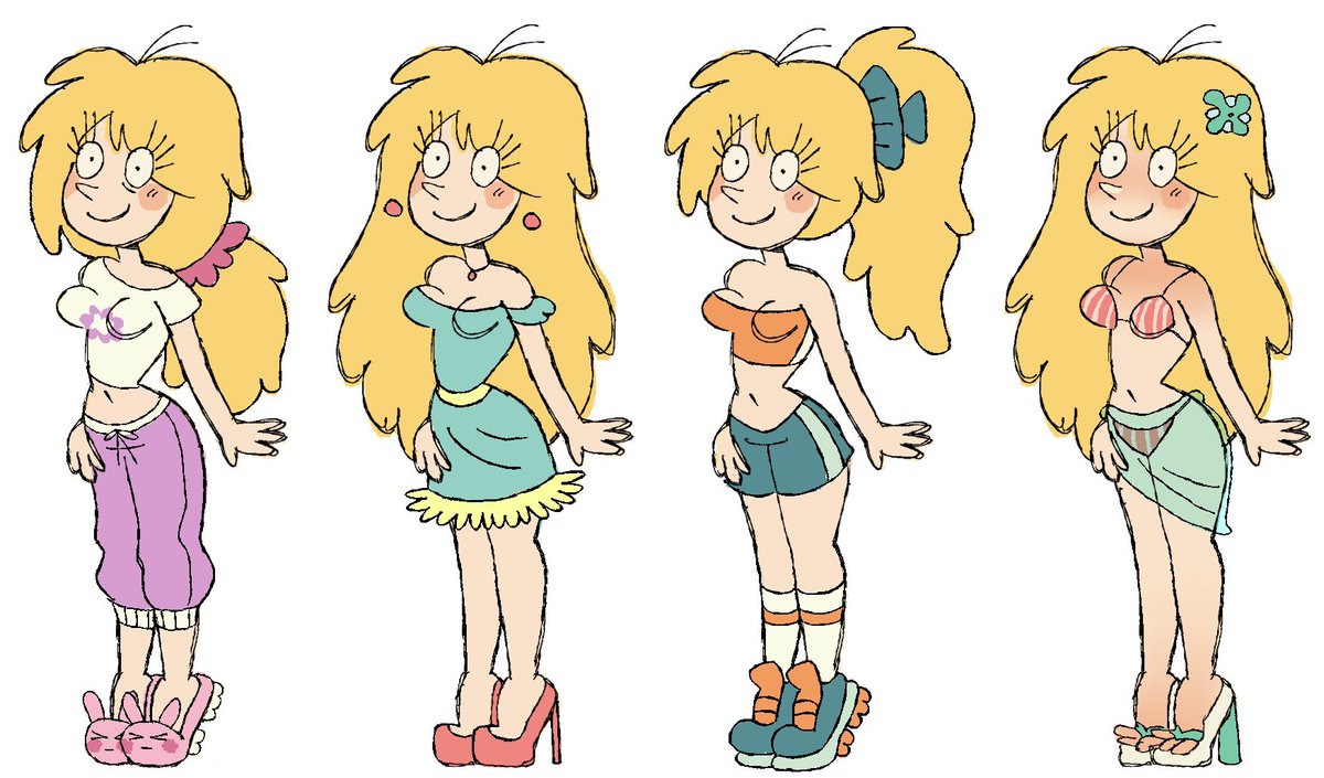 genuinelybart's tweet image. expression and outfit exploration with the charmingly ditzy cassidy