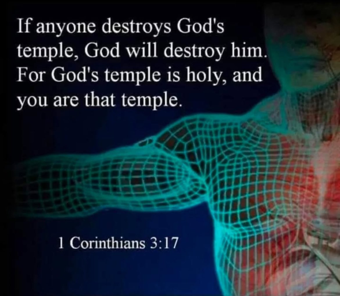 navigatinglies's tweet image. Satans ultimate goal has always been to get under our skin and into our bodies
To defile the temple
May the Lord help us all keep our temples pure and holy. Not just from sin, but also from biotechnology