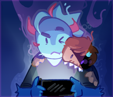xkaleza's tweet photo. late night gaming #frousetwt #pufferfanart #blargfanart https://t.co/eGBo1YkTkk