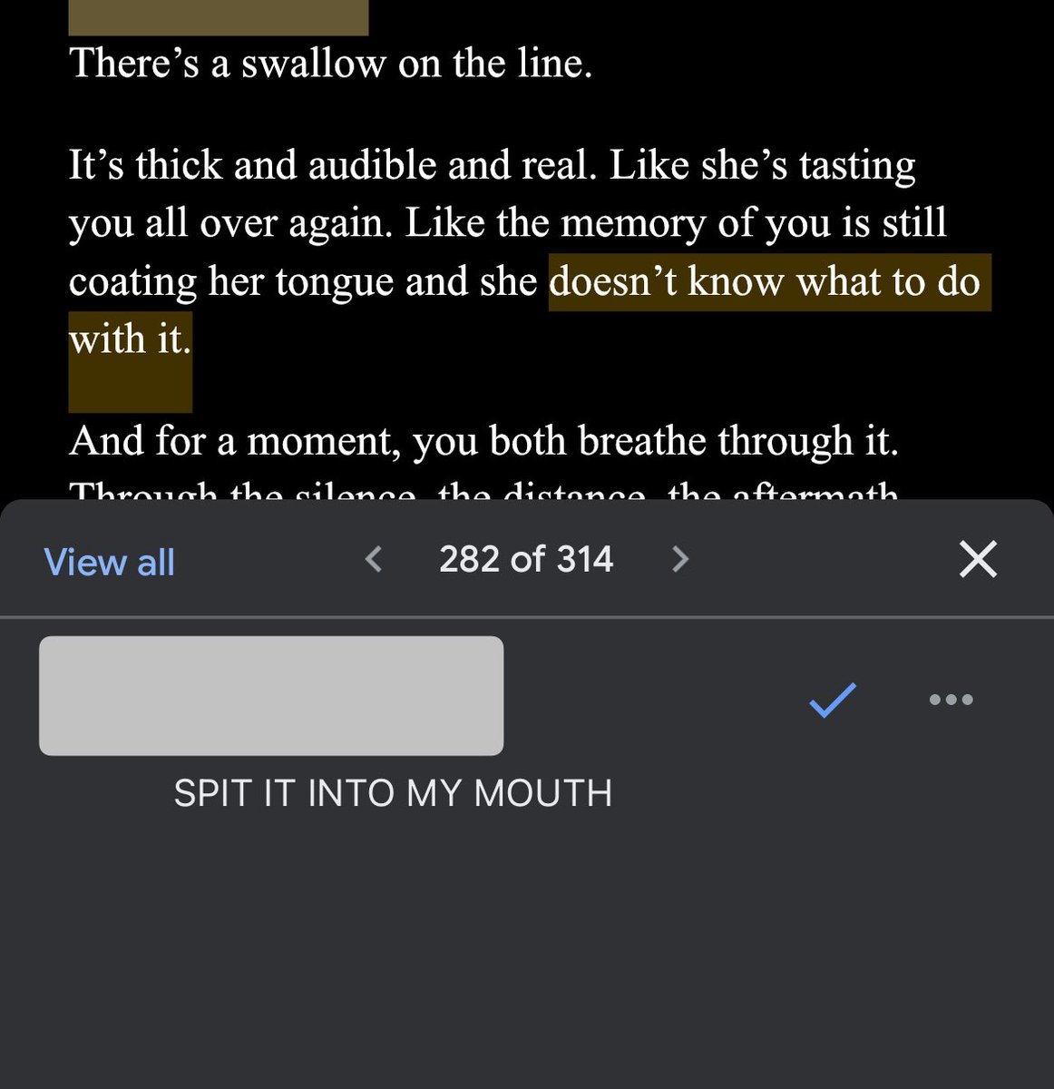 lunar_writes's tweet image. Shout out to my beta reader for this line, for she really IS reader at this point…