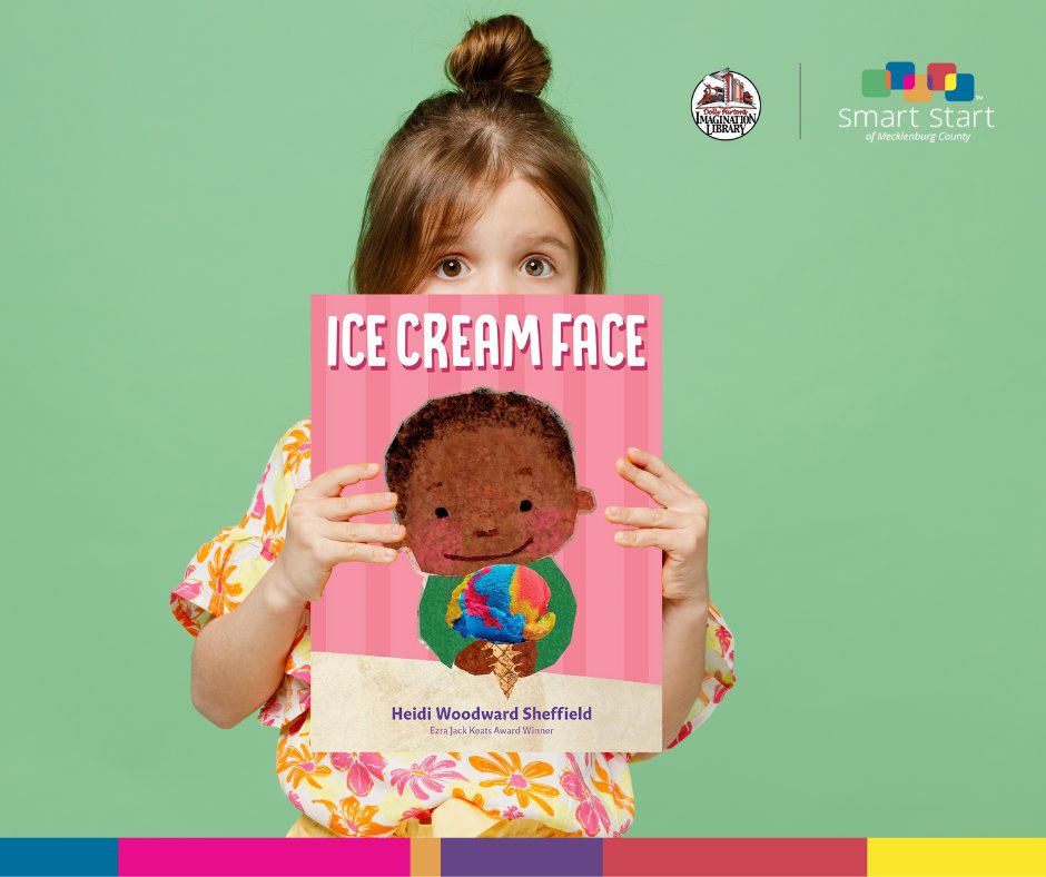 🍦🌡️ Celebrate National Ice Cream Day with a cold cone and a sweet book! "Ice Cream Face"  is just one of the many books your child can receive through Dolly Parton's Imagination Library. So scoop out your favorite flavor and pair it with a book on this #nationalicecreamday