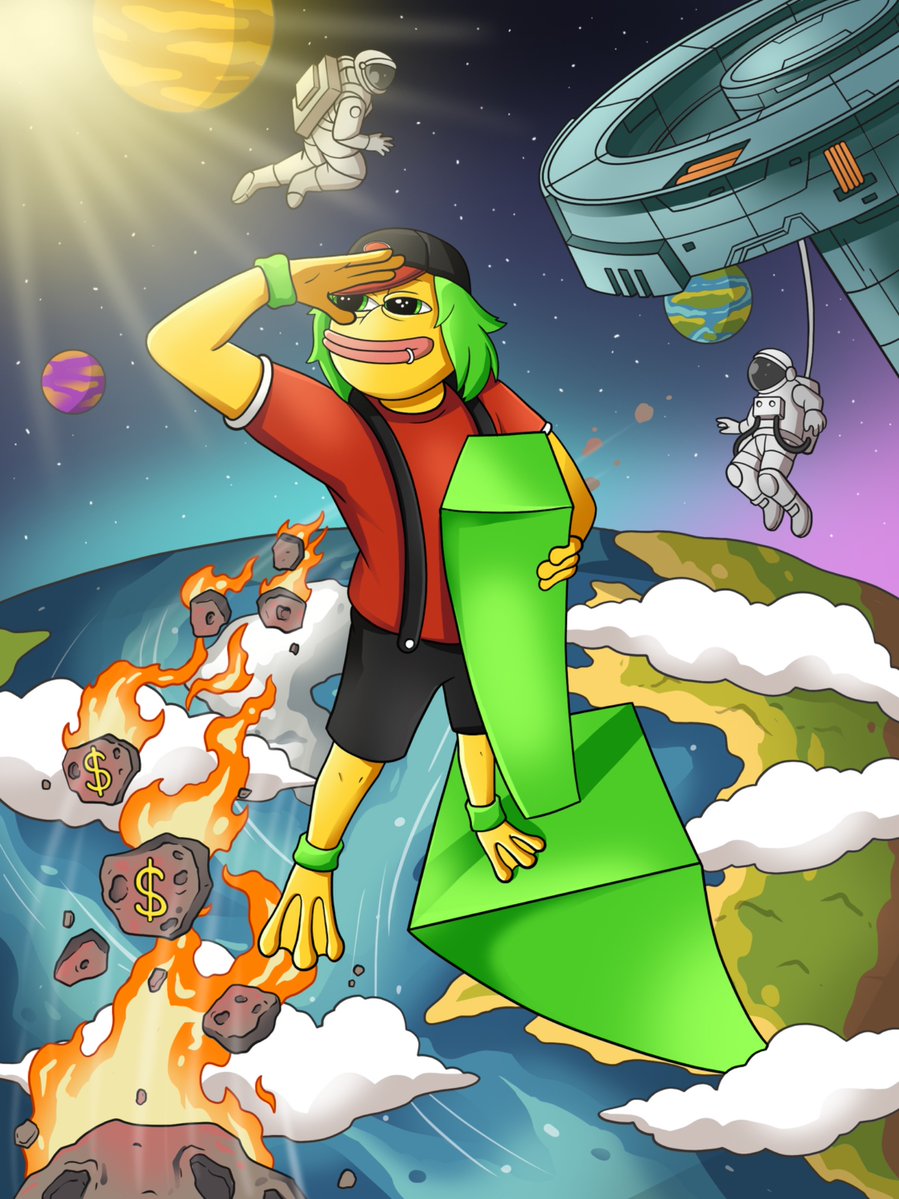 Slippy_token's tweet image. Aim for the moon. If you miss, you may hit a star.