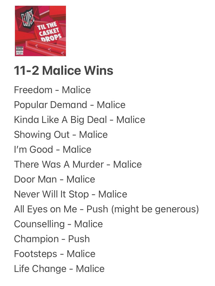fukemnweball's tweet image. Pusha T vs. Malice, Who had the better verse?
Every verse of their discography, compared
Lmk what you disagree with