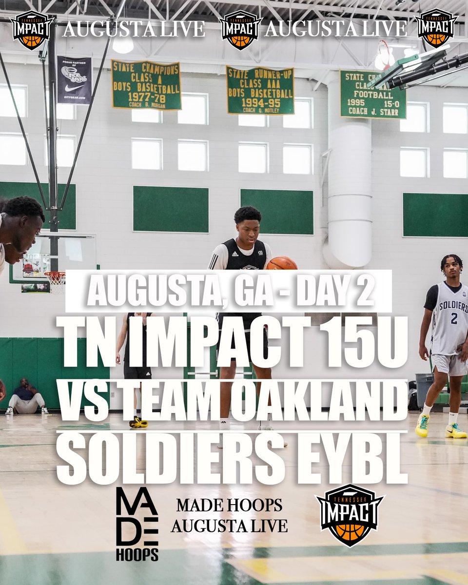 TennImpact's tweet image. 2028 15u Tennessee Impact @3SSBCircuit take on Oakland Soldiers EYBL at @madehoops Augusta Live Session II