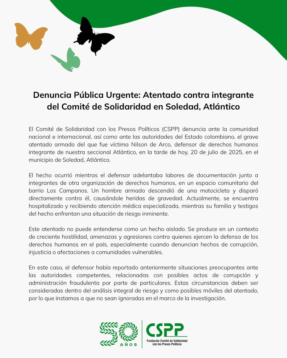 Comité de Solidaridad tweet media
