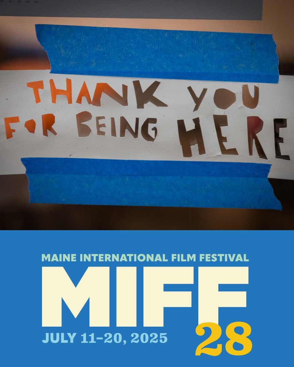 That’s a wrap on #MIFF28! 🎬✨ Endless thanks to the filmmakers, audiences, volunteers, and sponsors who made this year unforgettable. The celebration of cinema continues—films resume at the Maine Film Center tomorrow, Monday, July 21.
See you at the movies!🍿 #MaineFilmFestival