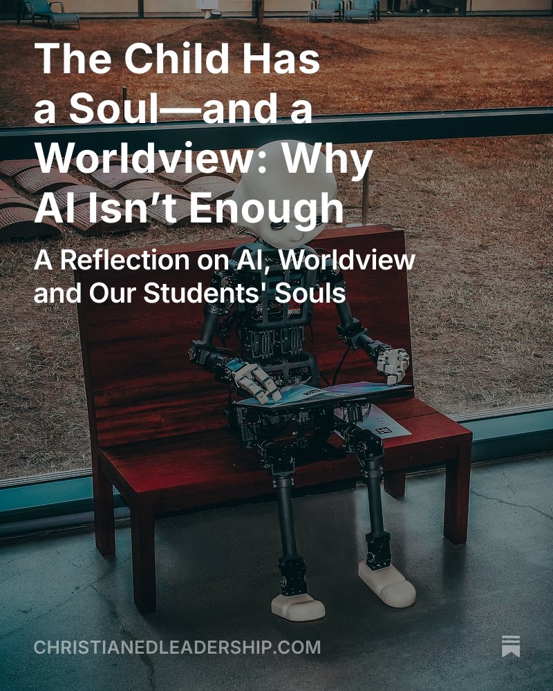 Jared Mlynczyk (@jaredmlynczyk) on Twitter photo “AI can simulate a teacher, but it can’t shepherd a soul.”
In response to @foxnews & <a href="/kentingle/">Kent Ingle</a>’s recent op-ed, I explore why Christian education must form worldview—not just deliver content.
📖 Read more: christianedleadership.com/p/the-child-ha…
#ChristianEducation #AI #AIinEducation “AI can simulate a teacher, but it can’t shepherd a soul.”
In response to @foxnews & <a href="/kentingle/">Kent Ingle</a>’s recent op-ed, I explore why Christian education must form worldview—not just deliver content.
📖 Read more: christianedleadership.com/p/the-child-ha…
#ChristianEducation #AI #AIinEducation