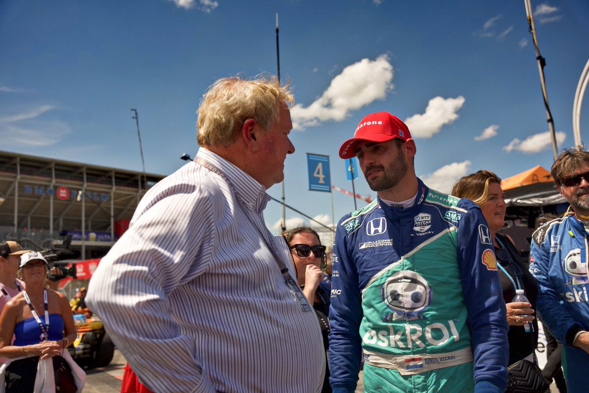 Podium finish for <a href="/rinusveekay/">Rinus VeeKay</a> finishing P2 on the streets of Toronto 🍾🍾!!