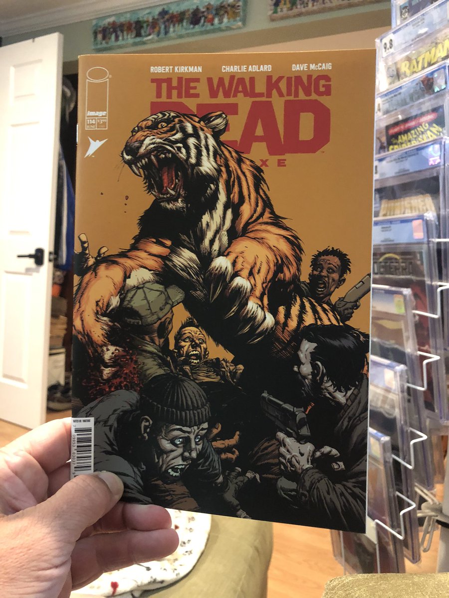 thecomicroom's tweet image. #WhatYaReading?
Haven’t sat in this chair reading a comic in way too long. Waiting for the sun to come back out for the pool. #comics #WalkingDead 🧟