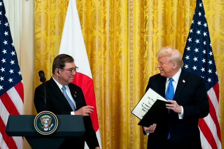 🚨 BREAKING : Il Primo Ministro giapponese Ishiba afferma che affronterà le questioni dei dazi americani prima della scadenza del 1° agosto