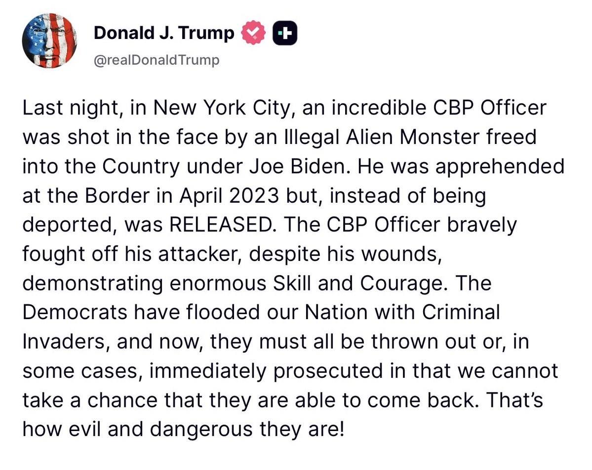 Trump goes off.