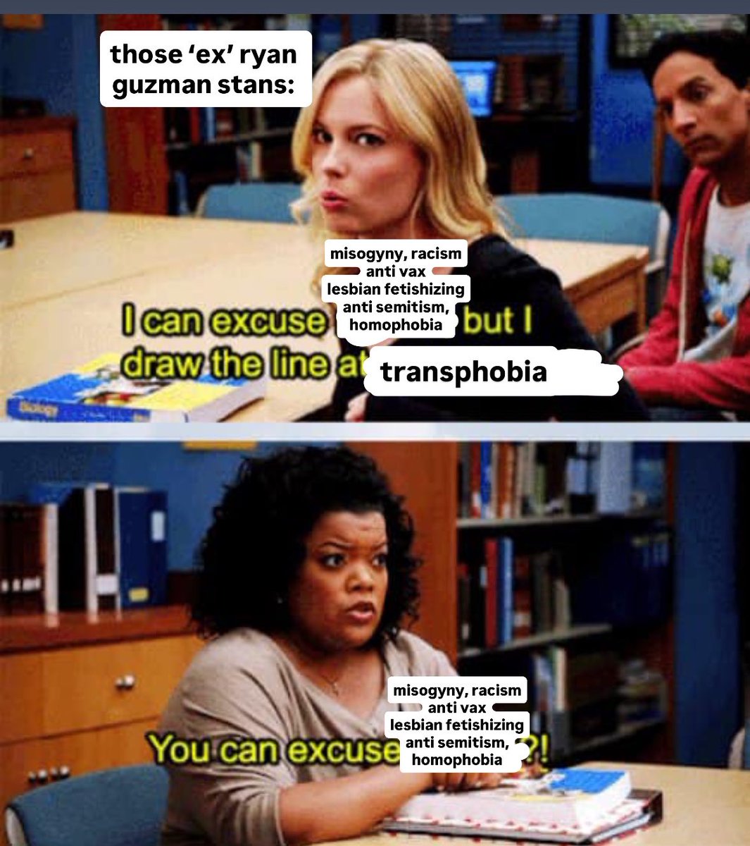 bitemejareau's tweet image. i’m sorry but this is what i’ve been thinking about since ryan guzman liked the transphobic video when i have been saying for years that he’s piece of shit. he never changed and he never will. glad y’all see it now but you brushed off so much for years and it’s too late.