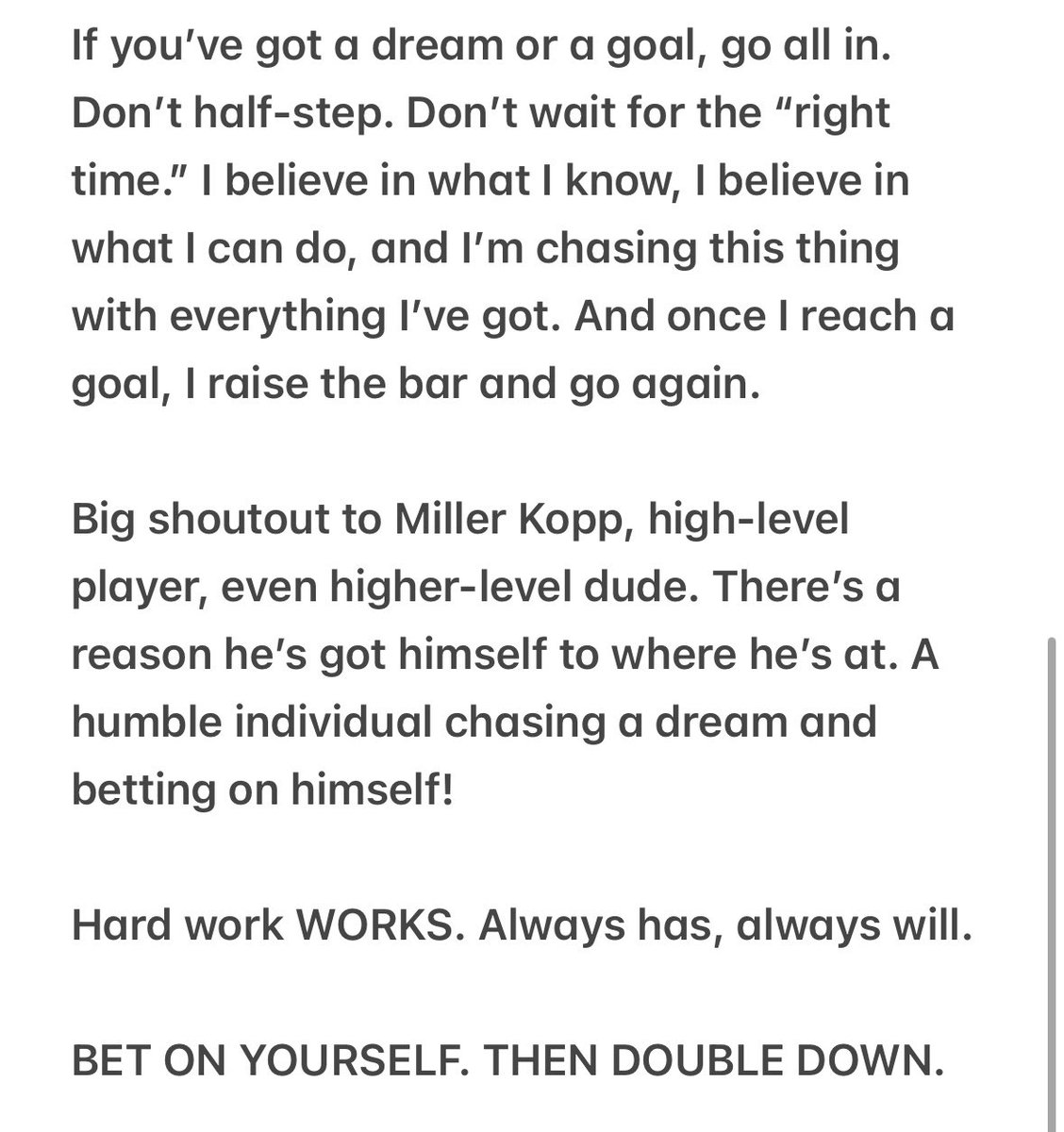 grbball_1's tweet image. Bet On Yourself &amp;amp; Double Down‼️