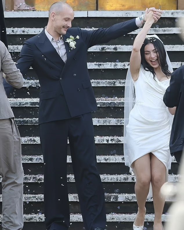 bottegasveneta's tweet image. charli xcx got married wearing the vivienne westwood nova cora mini dress! ✮