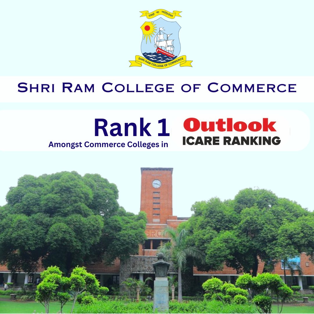Shri Ram College of Commerce (SRCC) has been ranked as Number One College in Commerce Education by the Outlook ICare Best Colleges Ranking 2025.

Link:
outlookindia.com/education/outl…

#srcc #SRCC #srccofficial