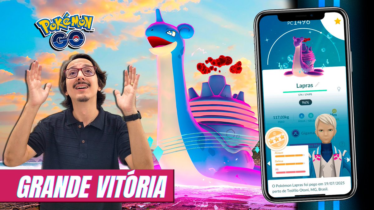 🚨🎥 Vídeo novo no ar!

A Estratégia SUPREMA destruiu o Lapras Gigamax no Pokémon GO! 💥🔥 No novo vídeo, mostro minha gameplay completa no Dia de Batalhas Max, com direito a MUITO Shiny ✨ e IVs incríveis que apareceram durante as batalhas!

youtu.be/AtCT_GKBk6E