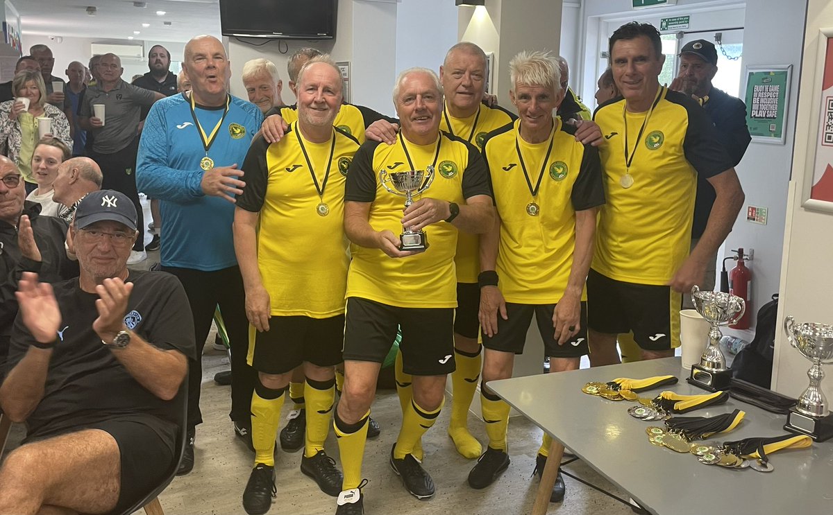 The Winners 
NSS 70’s 50’s winning their respective age groups &amp; the 65’s winning the 60’s
Some £4500 raised to be shared between our 2 charities 
We believe the biggest one day #WalkingFootball tournament in the Country 
#CharityTournament  
❤️🏆⚽️