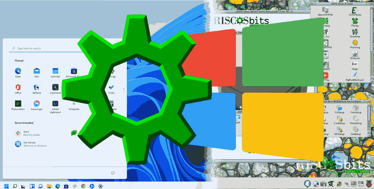 RISCOSbits's tweet photo. ECOS11 is a new Windows #Companion for #riscosfast and  ITX cases to integrate #RISC_OS and Windows into a single system.

But it isn't just a sidekick to FAST, it can also fly solo whilst working in formation with #RISC_OS!

#risc_os
#ecos11
#windows11

https://t.co/SMEfLJyQe6 https://t.co/kXkQlB9mRf