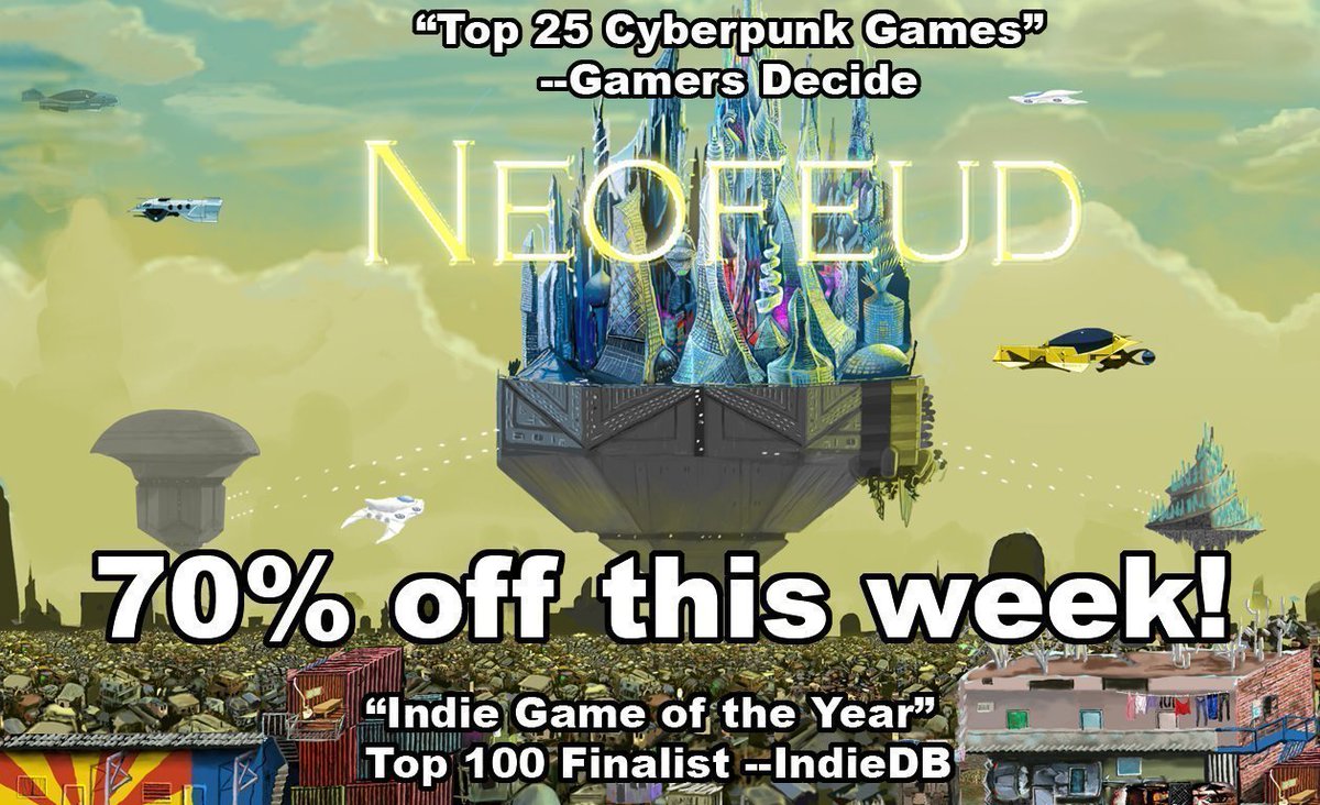 SilverSpookGuy's tweet photo. Neofeud is 70% off! Help us pay some bills and keep the roof over the kids as well as complete Neofeud 2! (Also you get an anti-capitalist indigenous-made cyberpunk game :) ) https://t.co/DnFX1MLVL4 #indiegame #cyberpunk #indiedev https://t.co/2tmfoRaIRe