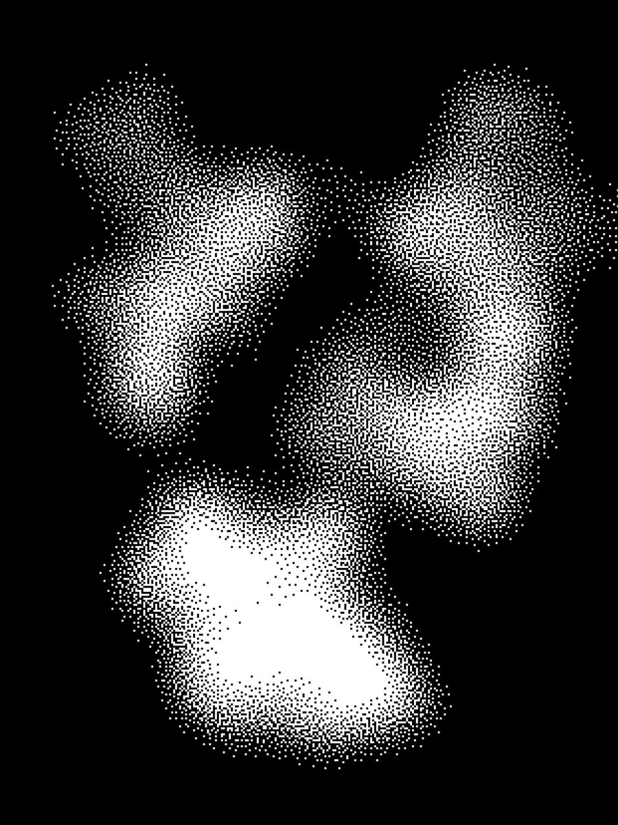 pixelcage's tweet image. Arctium lappa #plant #digital #digitalized #glitch #blackwhite #dither