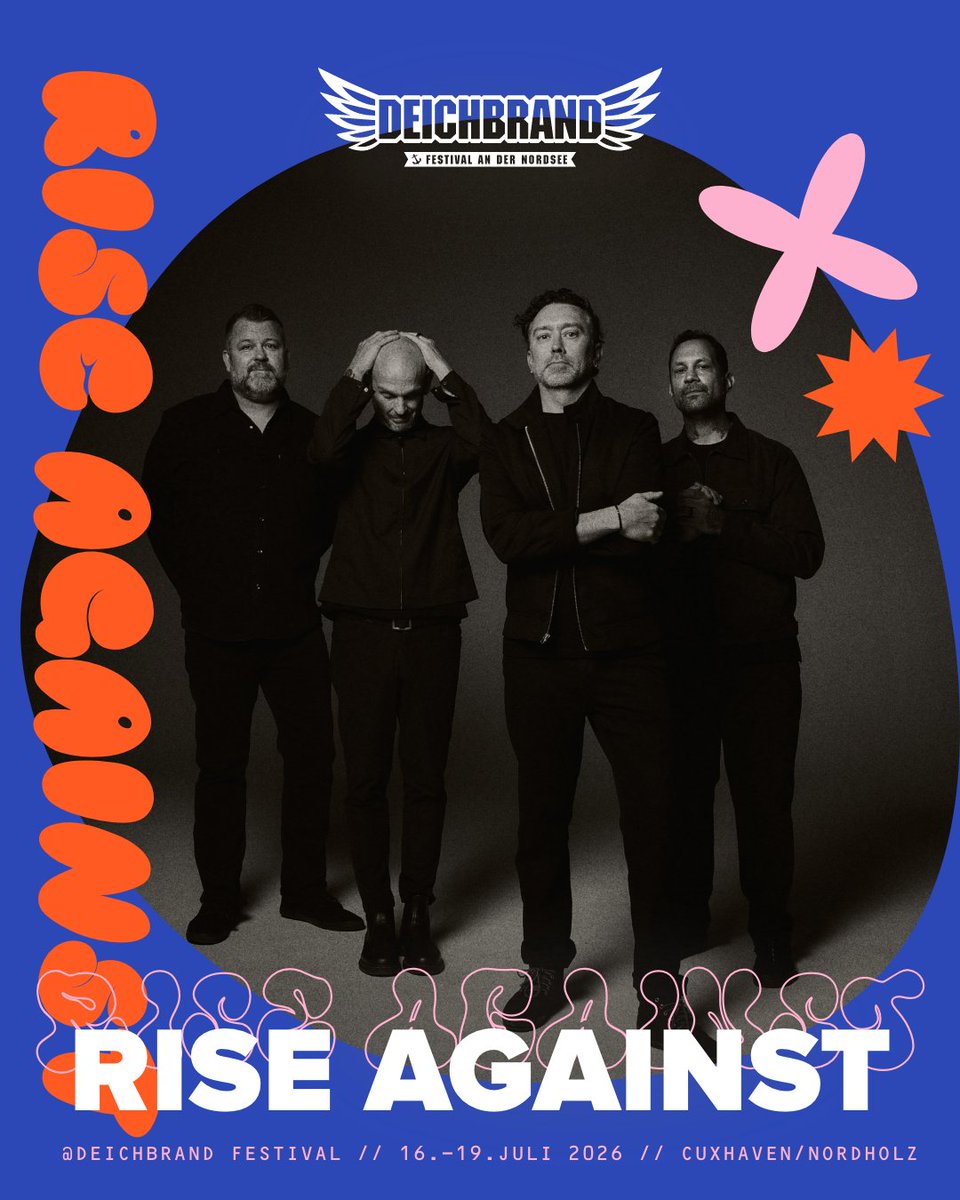 Germany, we'll see you at Deichbrand Festival 2026 in Cuxhaven / Nordholz, the weekend of July 16-19. deichbrand.de/tickets  #deichbrand2026