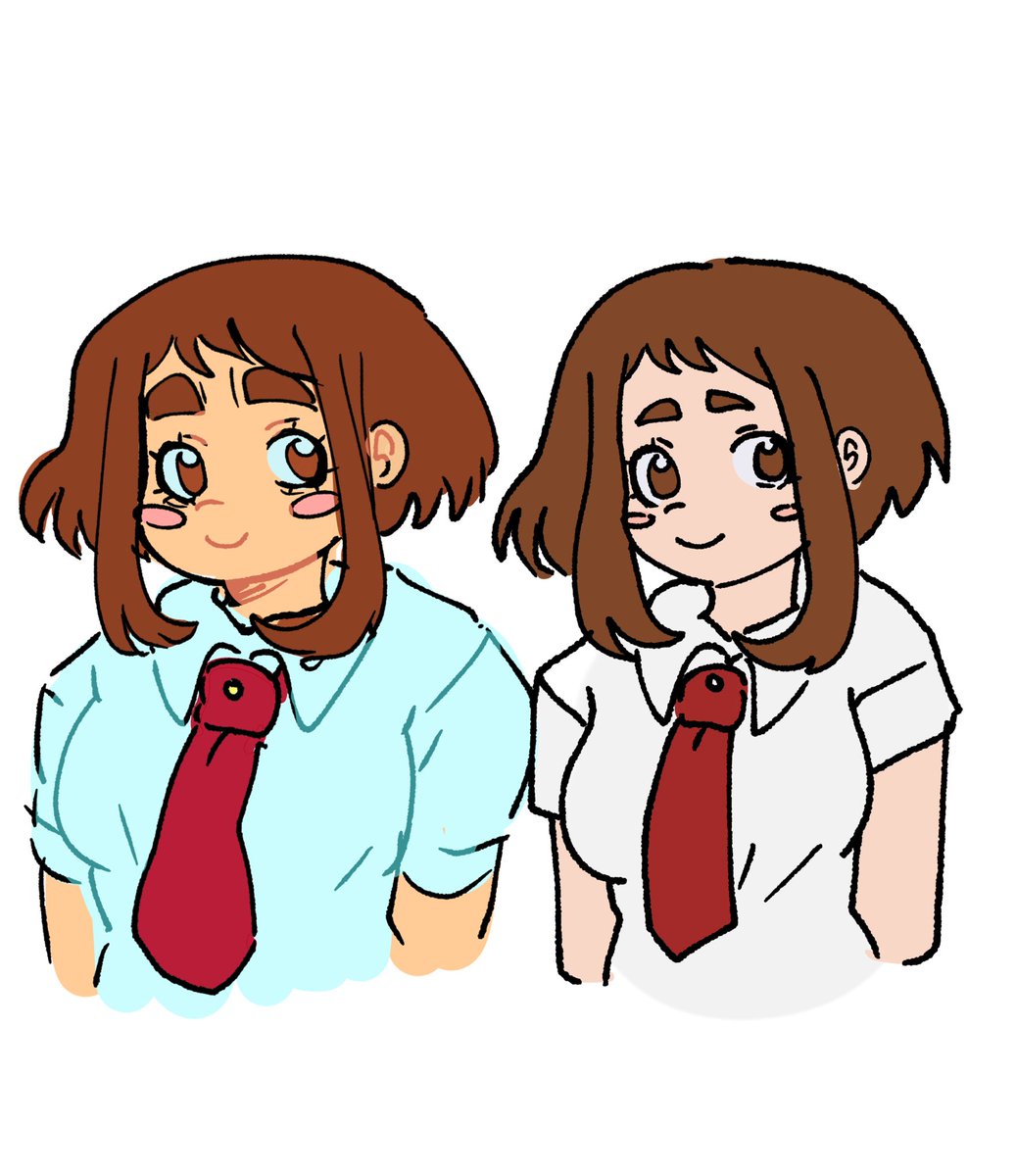 Nakibystrash's tweet image. How I usually draw her vs as canon as posible
#Ochakouraraka