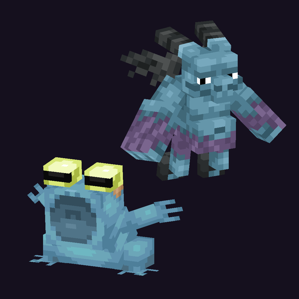 themodderG's tweet image. Blue Companions! There is no punchline for this post as @xylonity_ asked me to not make the blue breakfast food joke.

#Minecraft #Blockbench #pixelart