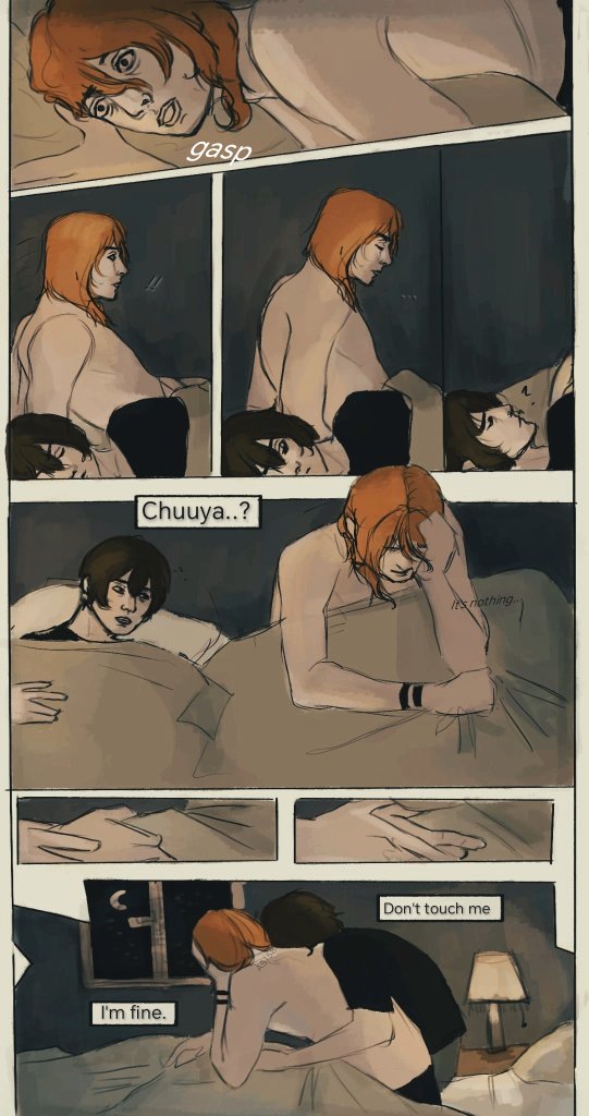 ivithekiwiii's tweet image. Nightmares 🌜mini SKK comic
#bsd #bsdtwt #bsdart #soukoku