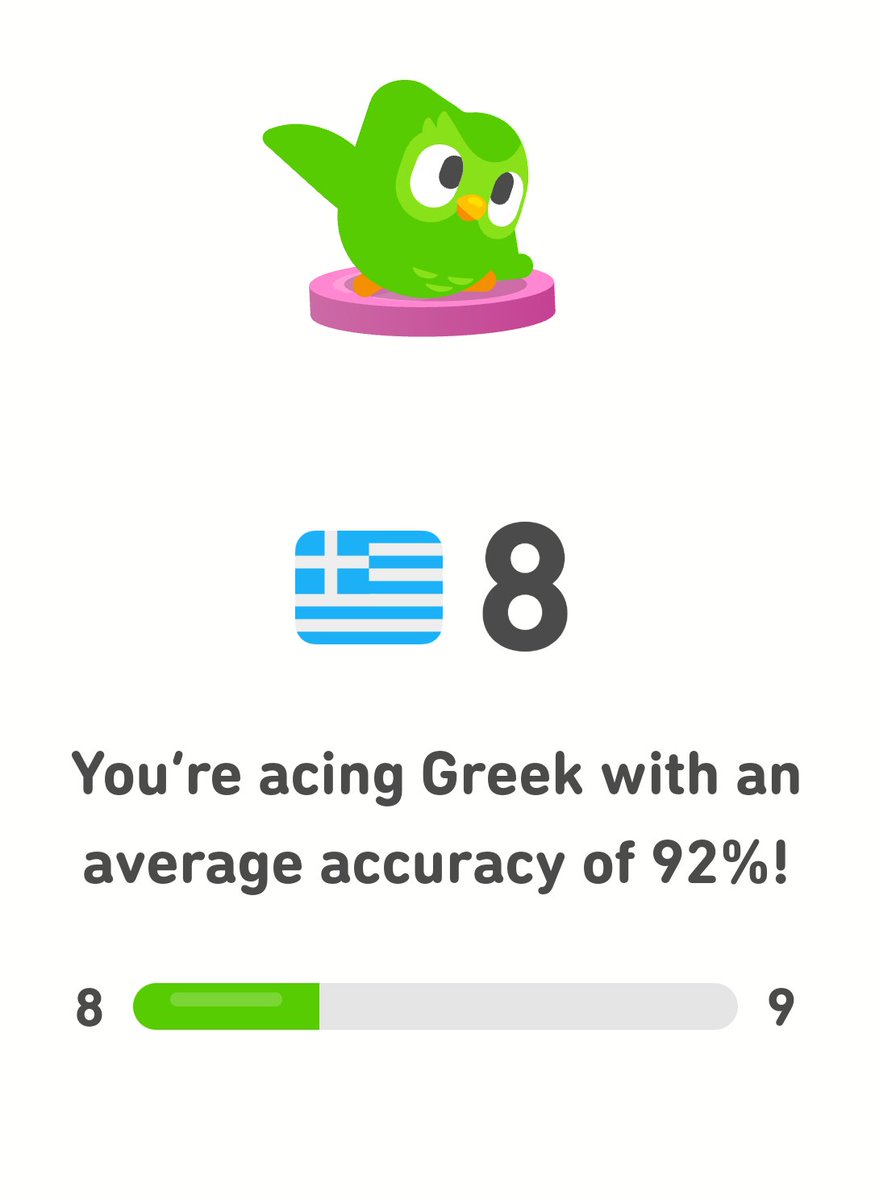 cwfernandes's tweet image. Saúde mental: aprender um novo idioma depois de adulto, reduz em até 30% a probabilidade de ter doenças neurodegenerativas!

Hoje tive mais uma aula fantástica de GREGO e tive um aproveitamento sensacional 🙂

🇬🇷🇬🇷🇬🇷🇬🇷🇬🇷🇬🇷

#grego #GreekClass #duolingo #saudemental