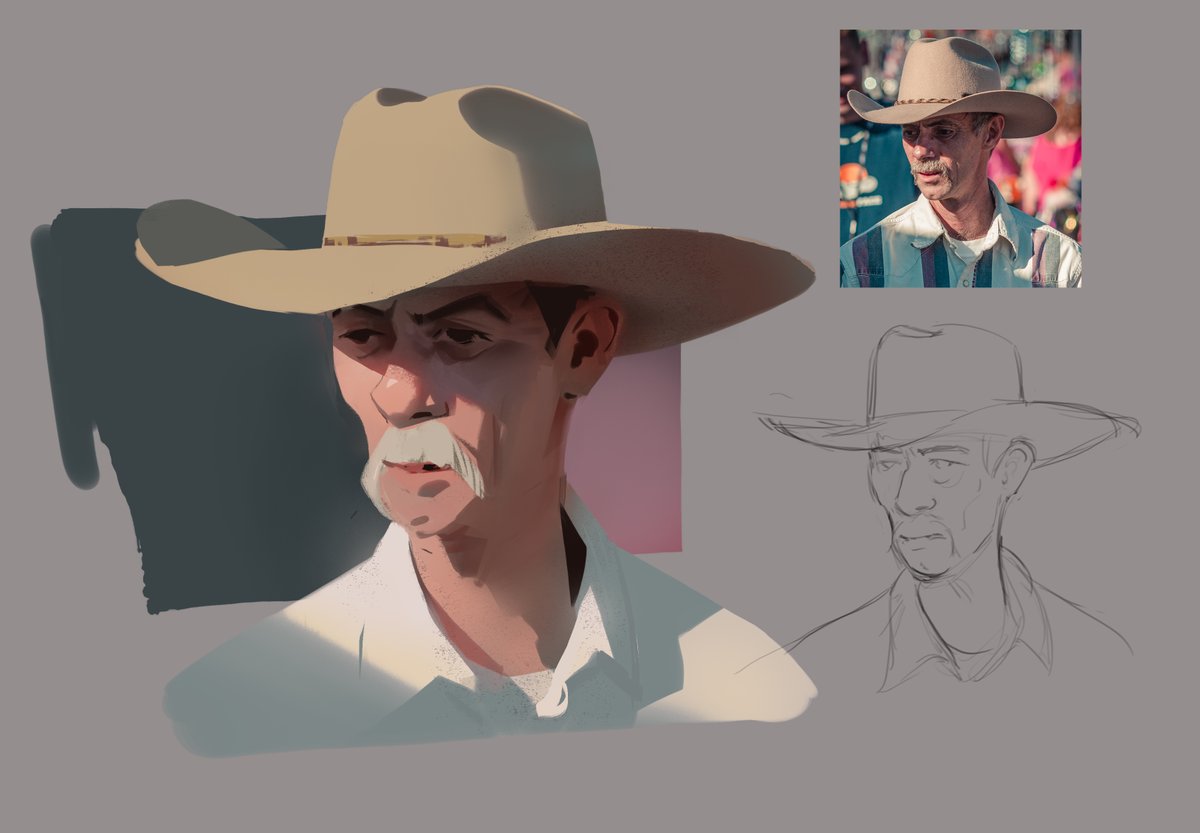 mahonsunto's tweet image. a couple of demos for the portrait section of my class @UnderpaintAcad ! super fun. link in bio if you want to join in