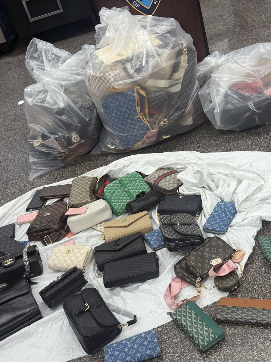 Today our Q-Team conducted a successful Counterfeit Bag Operation. This initiative was launched in response to numerous community complaints regarding counterfeit merchandise cluttering sidewalks &amp; obstructing storefronts, impacting both pedestrian safety &amp; local businesses.