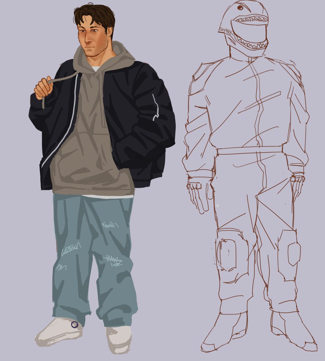 matyaghf's tweet image. Johnny bikers au wip 
Finally started doing 🙏