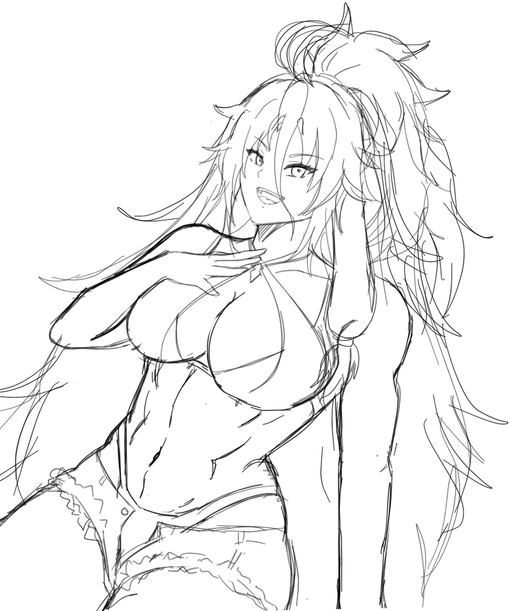 ShiroriArts's tweet image. WIP Comms
Water bomb Pose