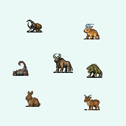 CBSXF6_E's tweet image. I shouldn&apos;t be doing this right now, but I ended up working on pixel art.
A local wildlife creature, designed as a regional monster.
#LostTechnology #Dot #PixelArt